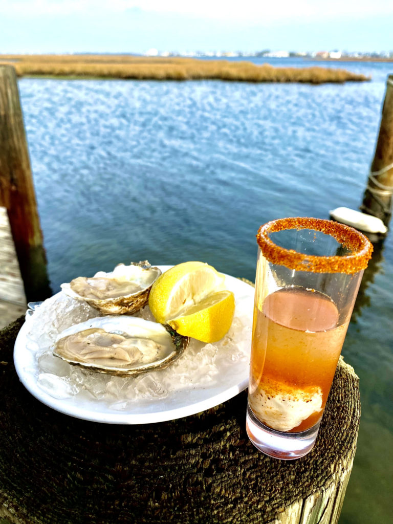 bay oyster shooter by the bay